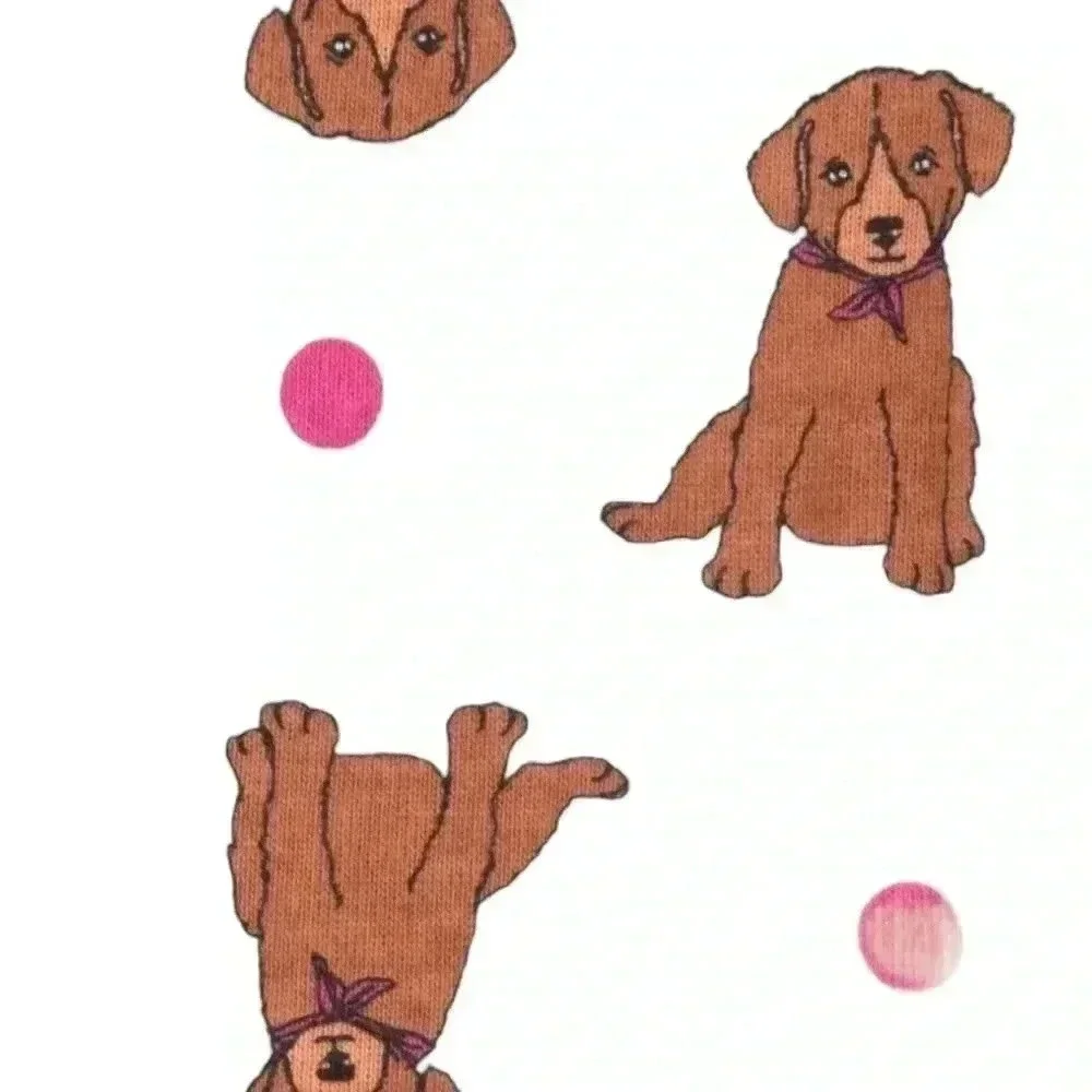 Leveret Puppy Pajamas Blue and Pink Size 3 years